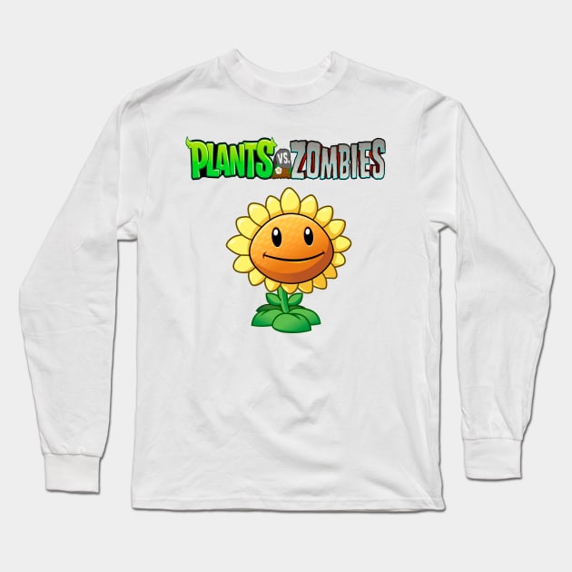 Sunflower design | Plants vs Zombies Long Sleeve T-Shirt by Zarcus11